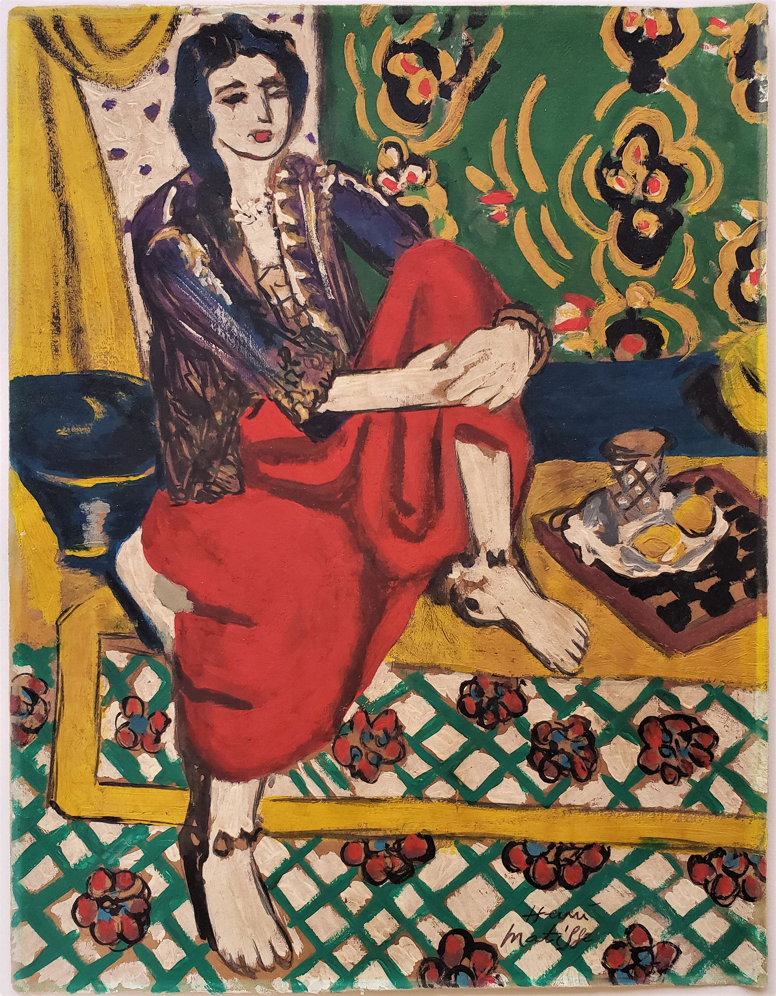 Gouache on paper Signed Henri Matisse. (1 of 2)