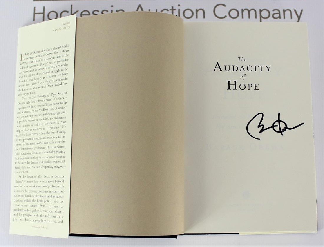 Book Signed by President Barack Obama, The Audacity of (1 of 4)