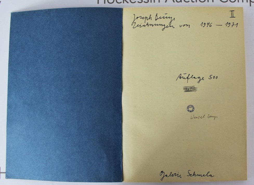 Book Signed by Joseph Beuys, Gallery Exhibition Book (1 of 3)