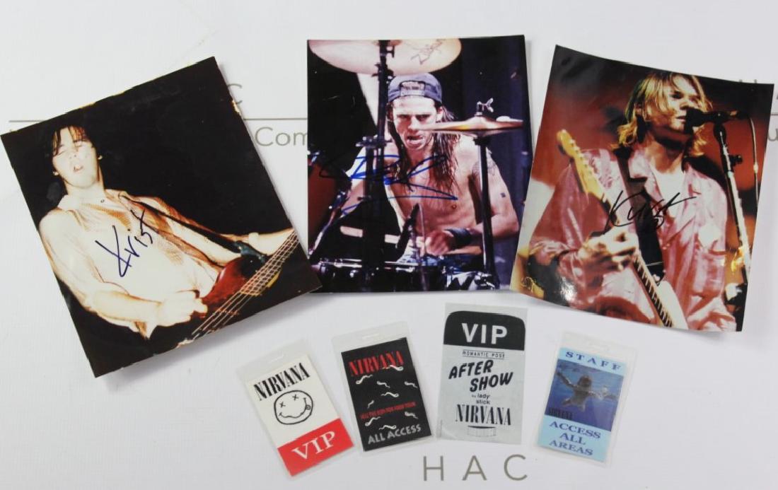Nirvana Band Signed Photographs (1 of 5)