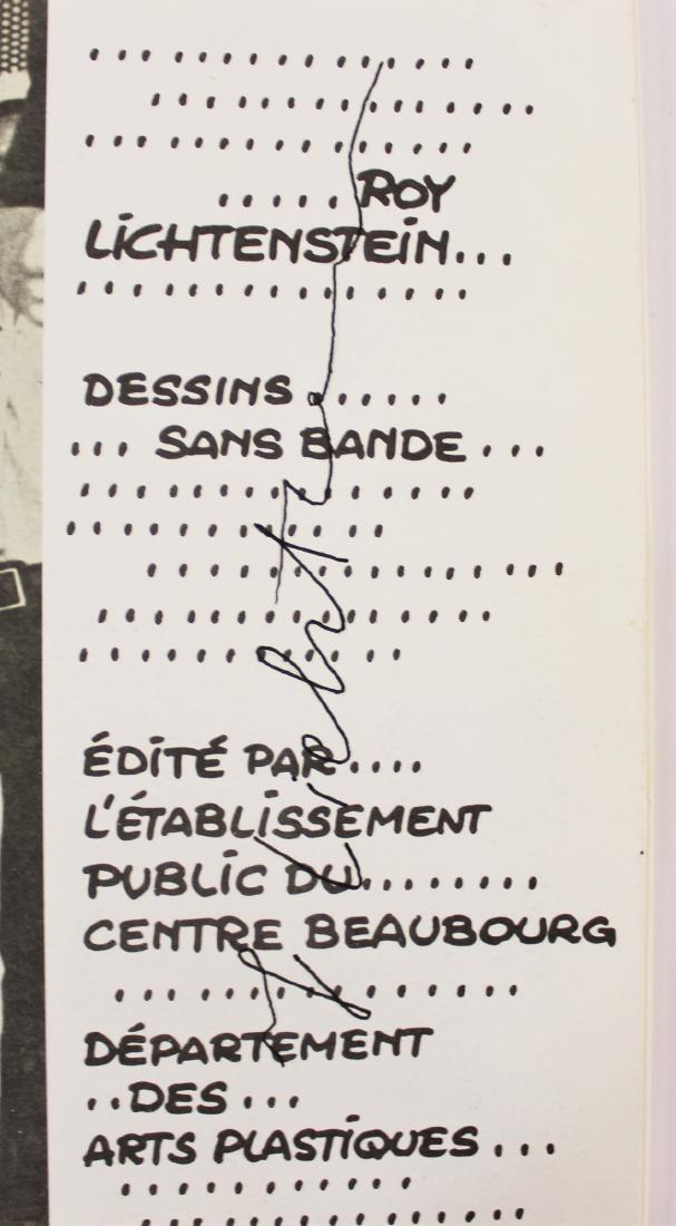 Book Signed by Roy Lichtenstein (1 of 5)