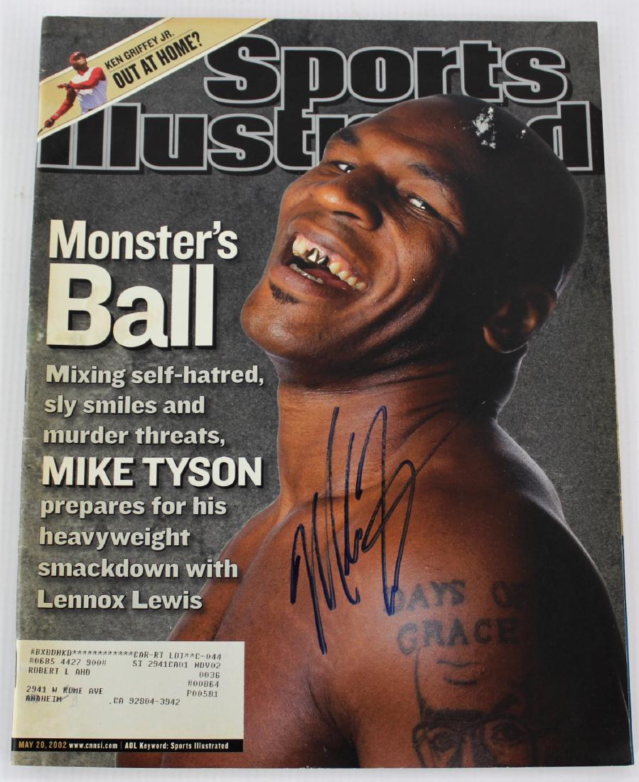 Sports Illustrated Magazine Signed by Mike Tyson: Professional boxer Mike Tyson signed magazine.