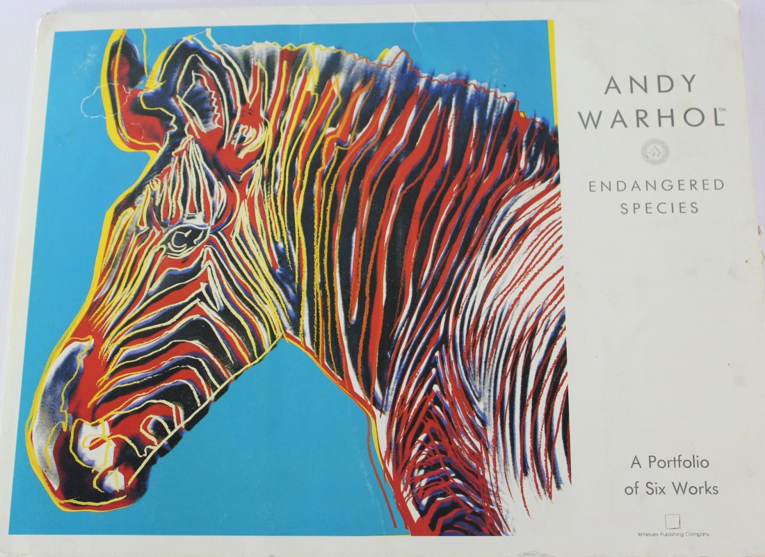 Andy Warhol Portfolio: A portfolio of six works. Title: Endangered Species.