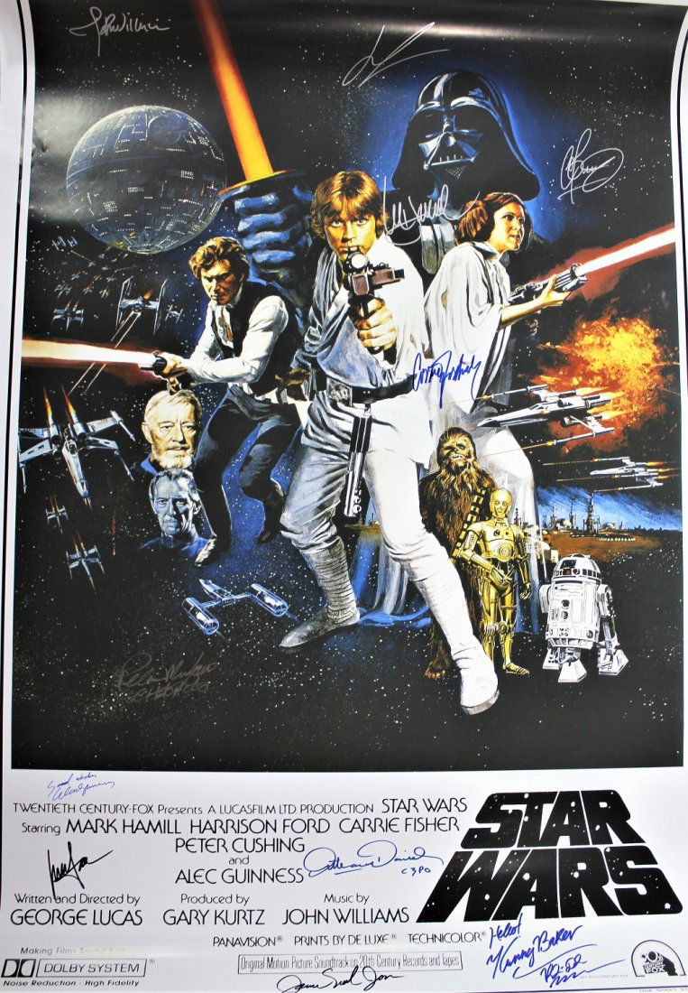 Star Wars Original Movie Signed Poster (1 of 12)