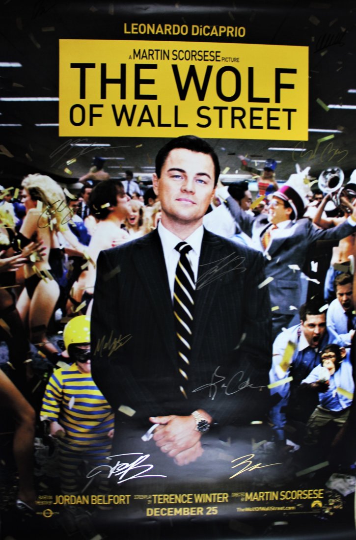 The Wolf Of Wall Street Movie Signed Poster (1 of 9)