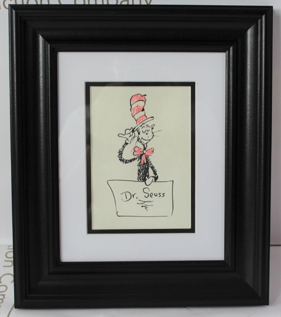 Dr. Seuss Signed Drawing (1 of 3)