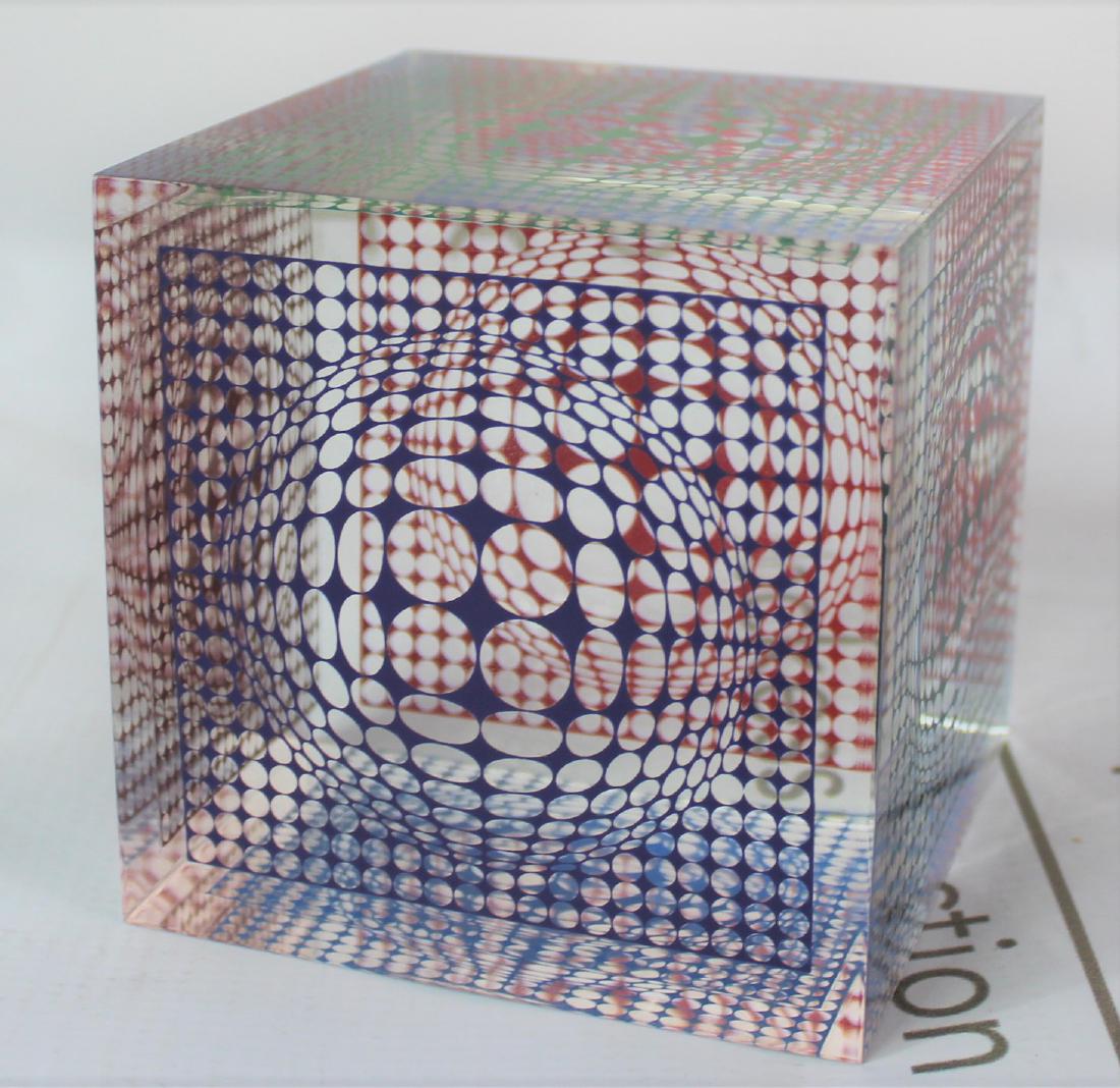 Vasarely Acrylic Cube (1 of 3)