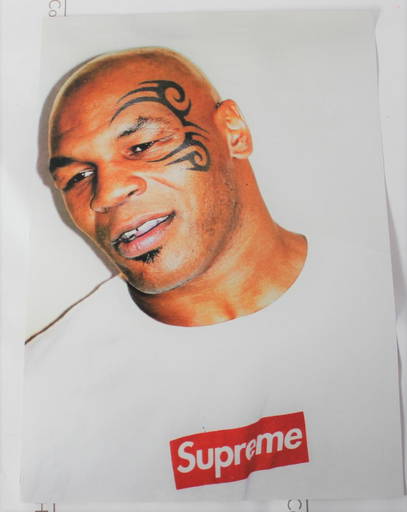 Mike Tyson Boxing In Supreme Supreme Mike Tyson Poster