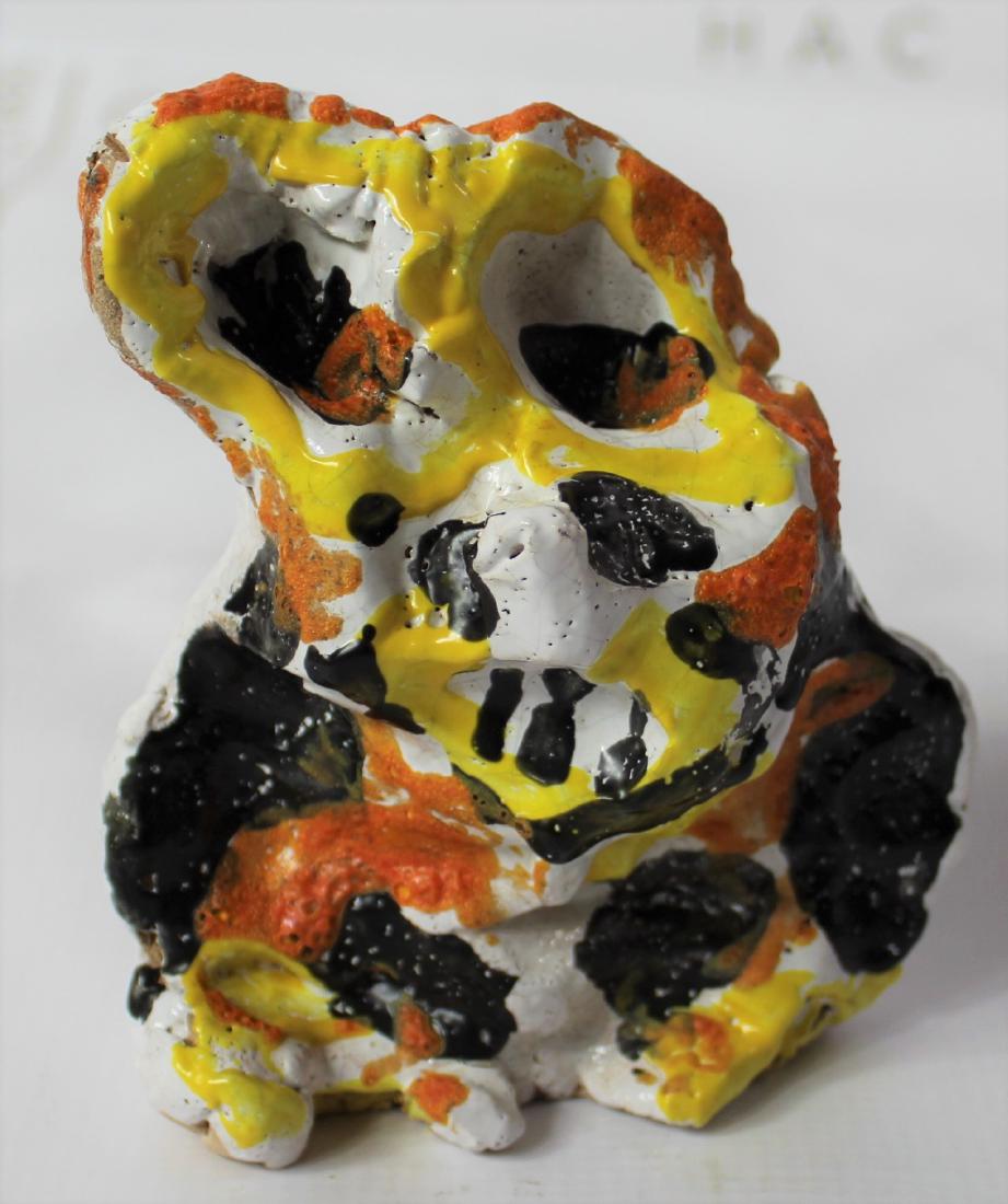 Karel Appel (Dutch, 1921-2006): Medium: Pottery sculpture. Cobra. Signature: Bottom. Dimensions: 5.5 x 5 inches.