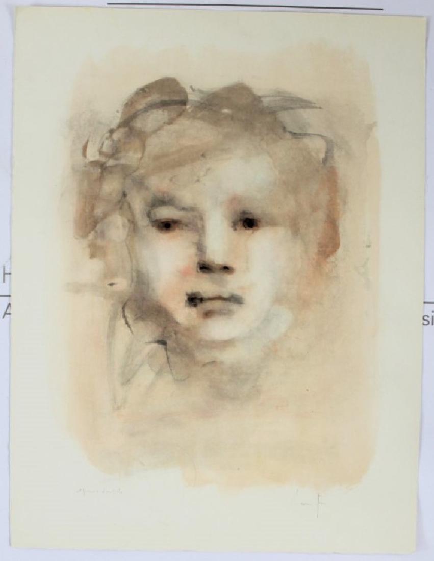 Leonor Fini (Argentine, 1908-1996): Medium: Lithograph. Signature: Lower right in pencil. Dimensions: 19.5 x 25.5 inches.