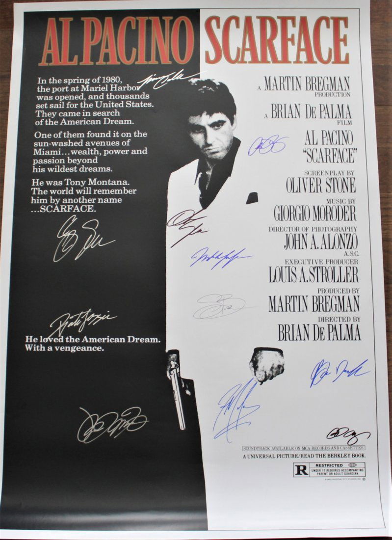 Scarface Cast Signed Poster (1 of 10)