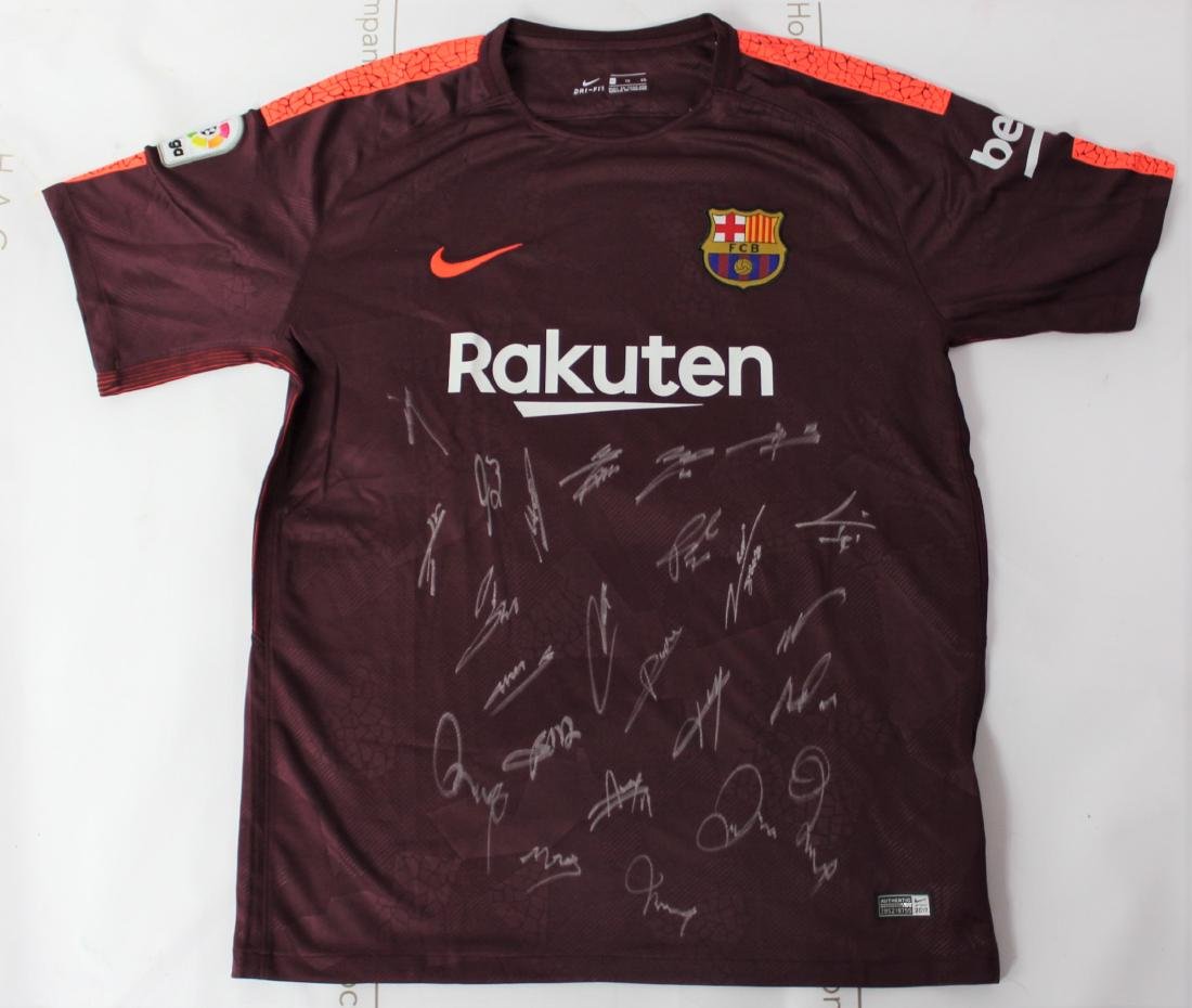 Barcelona Soccer Team Signed Jersey (1 of 4)
