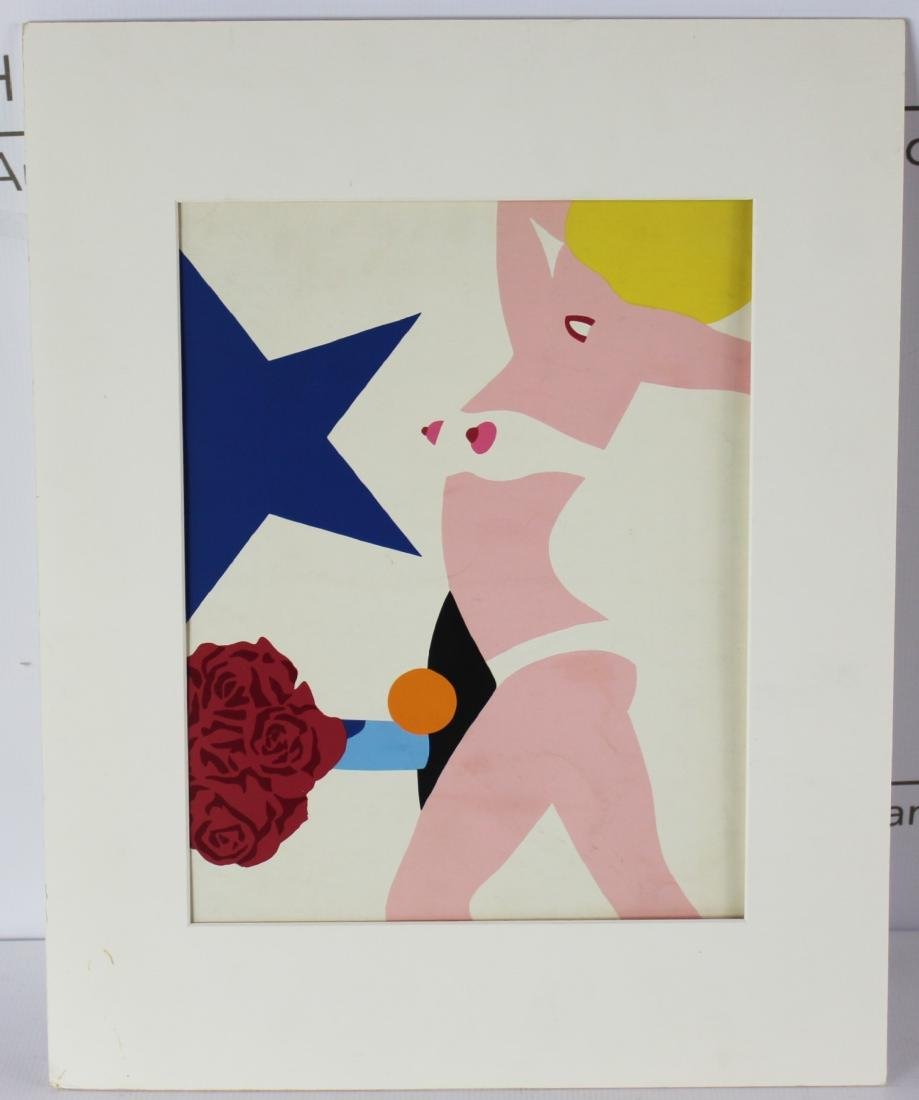 Tom Wesselmann (American, 1931-2004): Medium: Color Screenprint. Title: The Great American Nude, 1968. Signature: Stamped on verso. Dimensions: 14.5 x 13.5 inches.