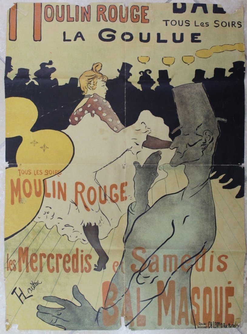 Henri De Toulouse-Lautrec, Moulin Rouge Advertisement (1 of 3)
