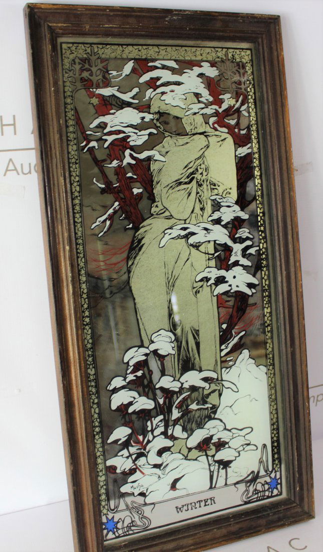 Mirror, Alphonse Maria Mucha (1 of 4)
