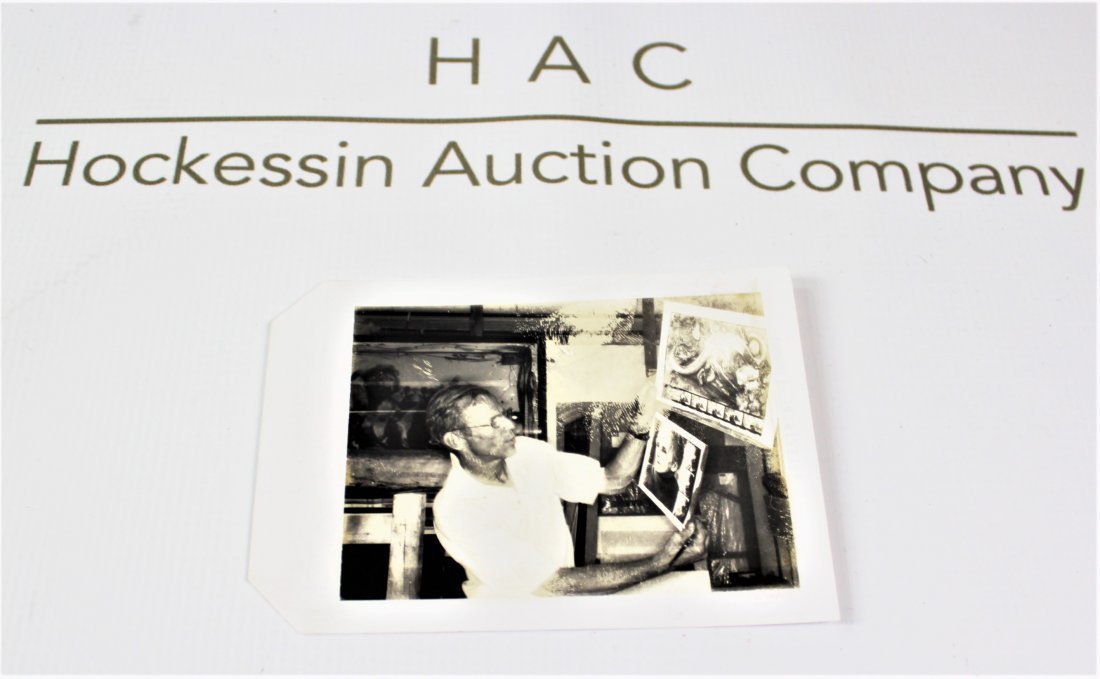 Peter Beard (American, b. 1938): Medium: Original Photograph. Title: Self Portrait. Dimensions: 4.25 x 6 inches. Lot note and provenance: Collection of Patrick Eddington. Mr. Eddington was a much-honored Salt Lake City, Utah art coll