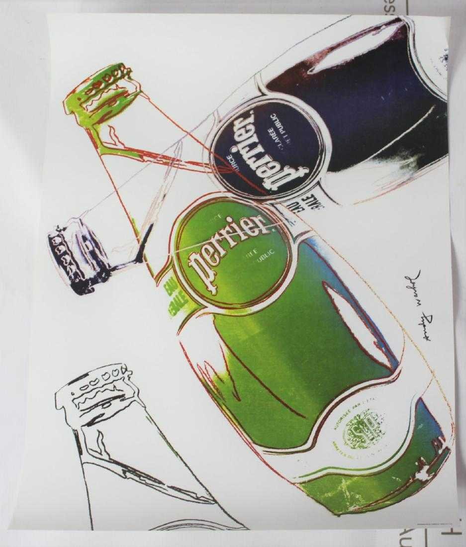 Andy Warhol (American, 1928-1987): Medium: Poster. Title: Perrier. Dimensions: 16 x 23.5 inches.