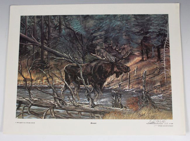 Evel Knievel Signed Lithograph (1 of 2)