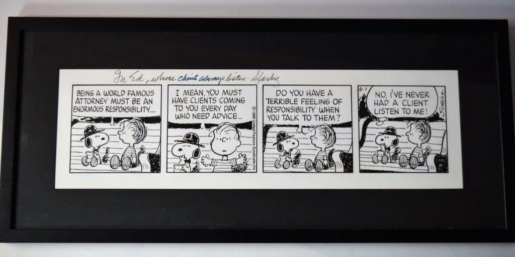 Charles Schulz Comic (1 of 6)