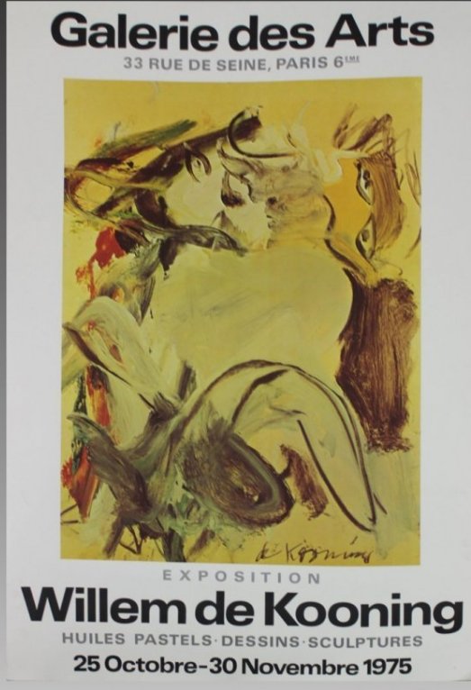 Willem de Kooning Exhibition Poster (1 of 2)