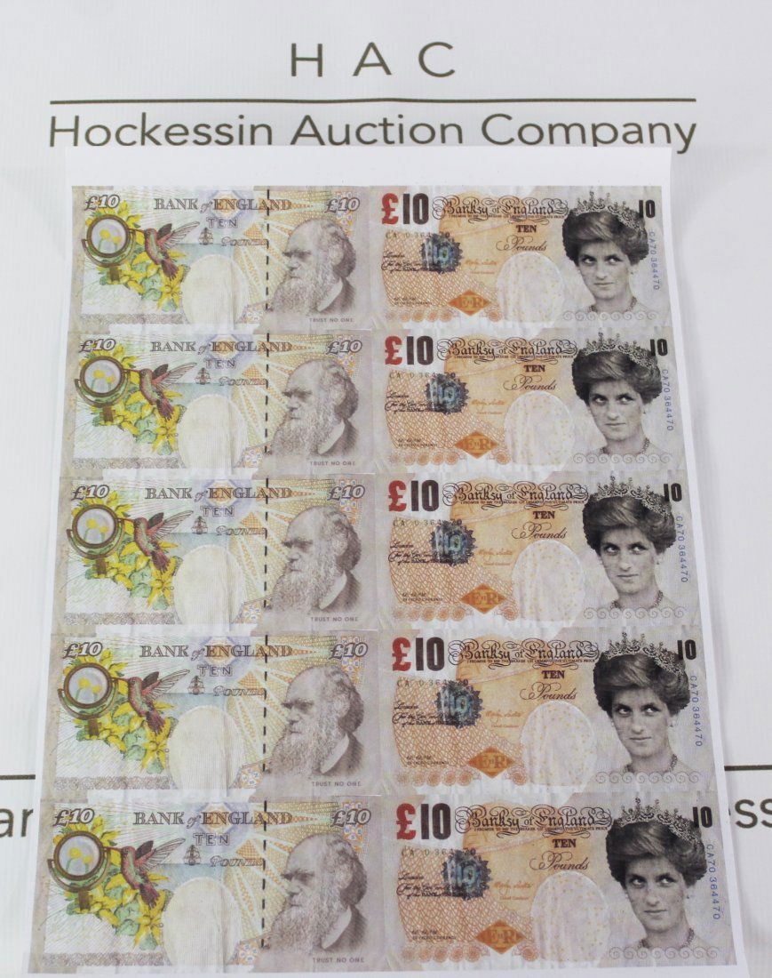 Banksy Tenner Sheet (1 of 2)