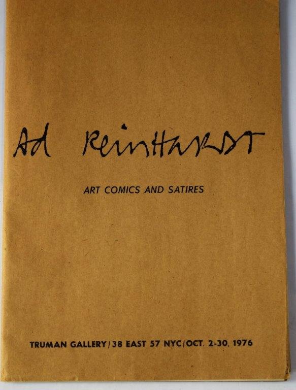 Ad Reinhardt Portfolio, Truman Gallery: Vintage Ad Reinhardt Portfolio from Truman Gallery