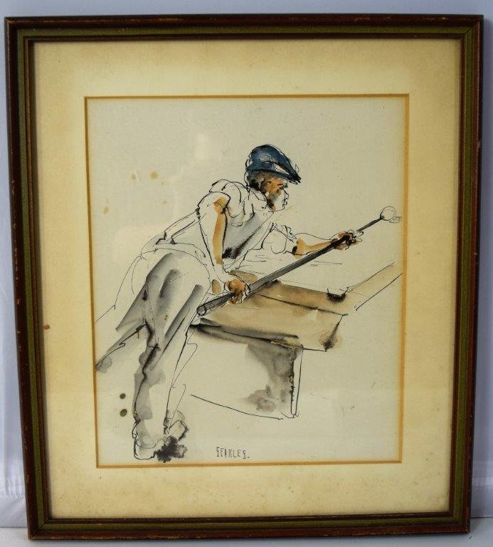 Watercolor Painting By Charles Searles (1 of 5)