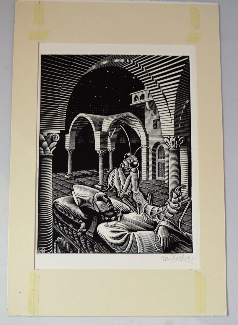 M.C. Escher, Etching, Pencil Signed (1 of 2)