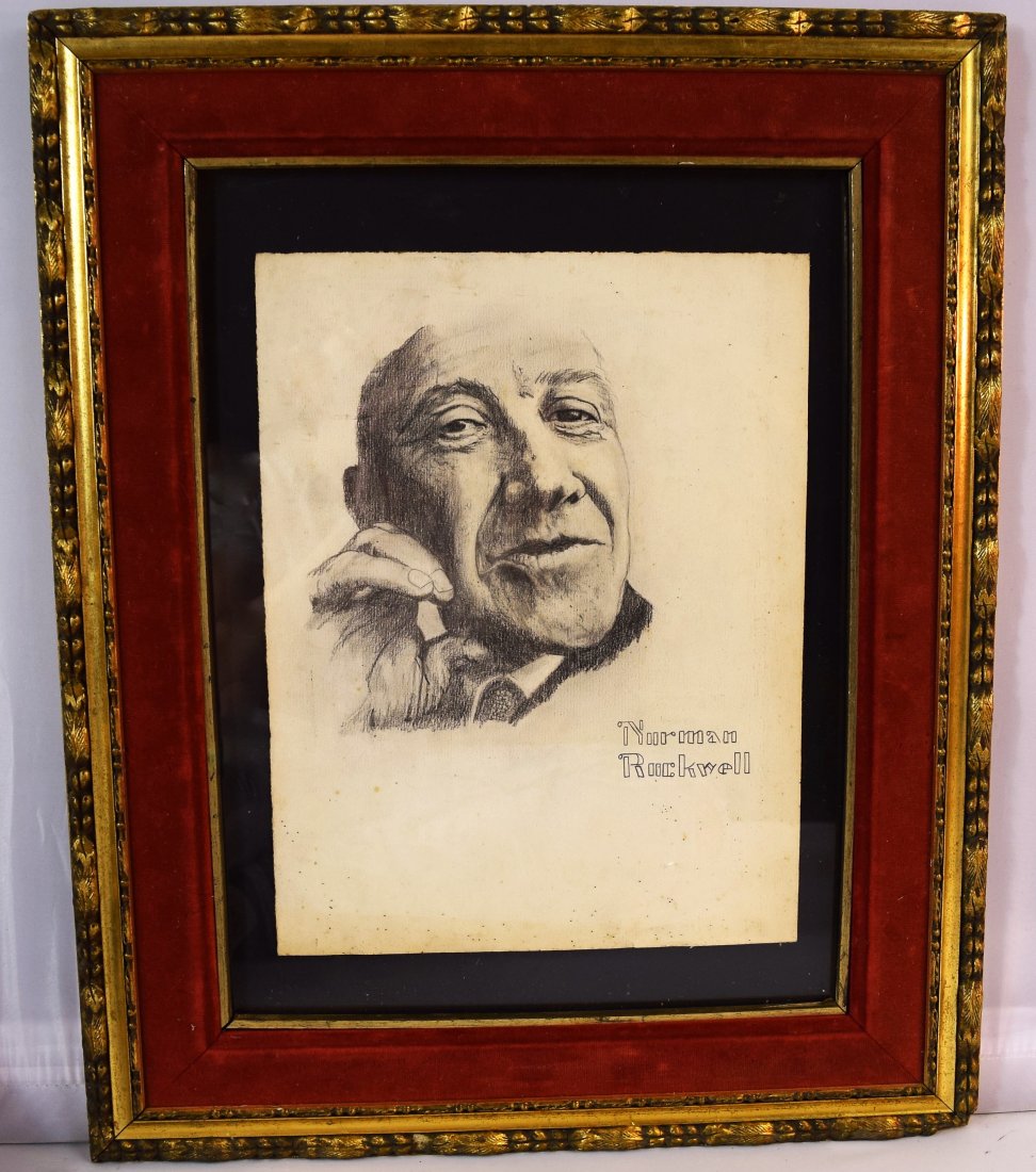 Norman Rockwell Drawing, Gallery Provenance (1 of 2)