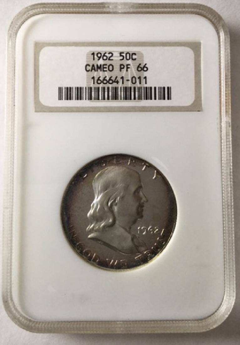 1962 50 CENT FRANKLIN HALF DOLLAR CAM PF66 (1 of 2)