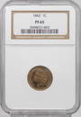 1862 1 CENT PF-65