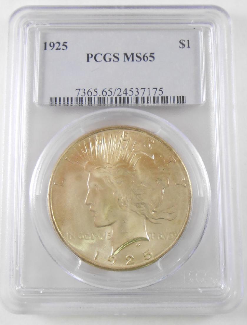 1925 PEACE DOLLAR MS65 (1 of 2)