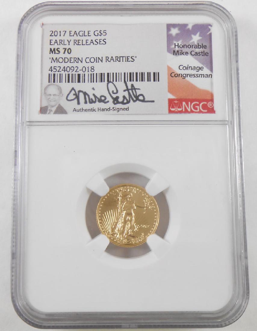 2017 5 DOLLAR 1/10 OZ GOLD EAGLE (1 of 2)