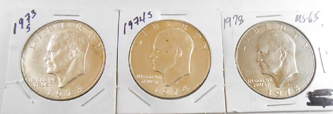(3) EISENHOWER DOLLARS (1 of 2)