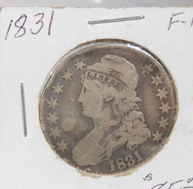 CAPPED BUST HALF DOLLAR: (1) 1831