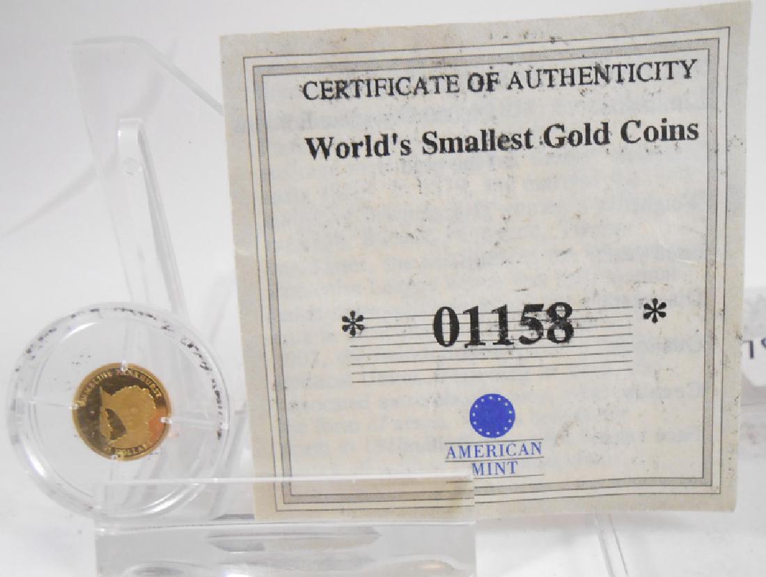 2003 REPUBLIC OF LIBERIA $25 GOLD COIN (1 of 2)