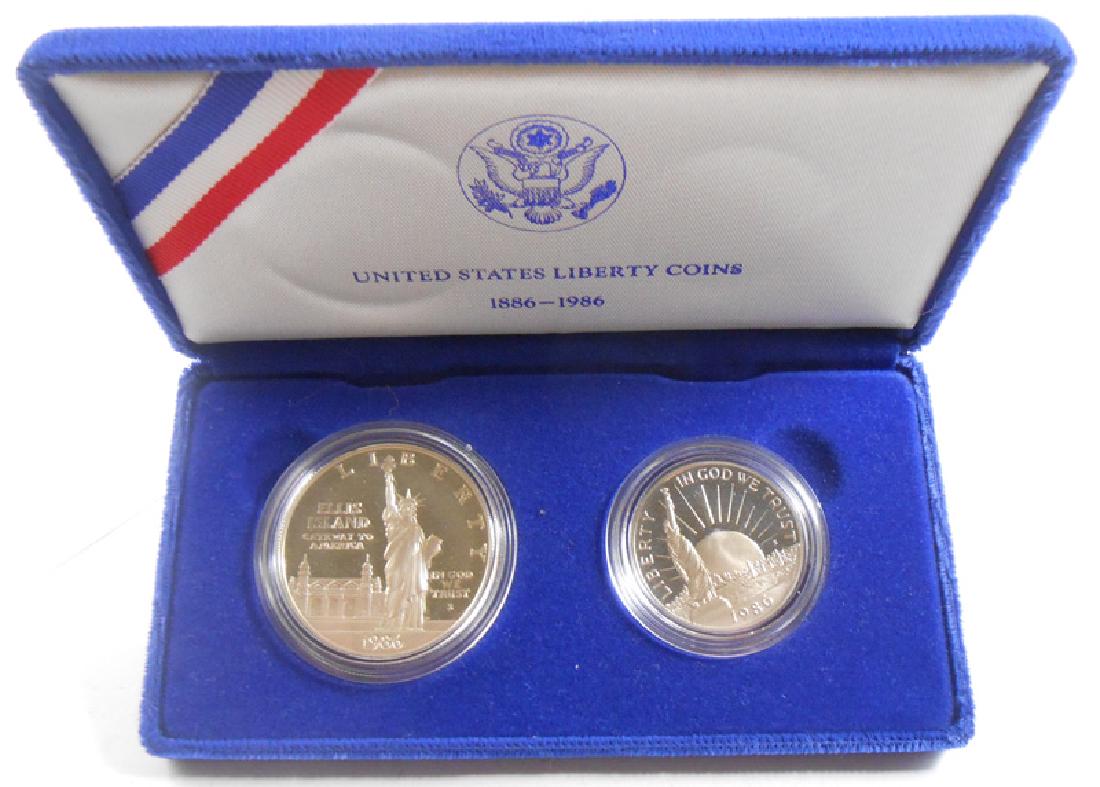 UNITED STATES LIBERTY COMMEMORATIVE COINS SET 1986 (1 of 2)