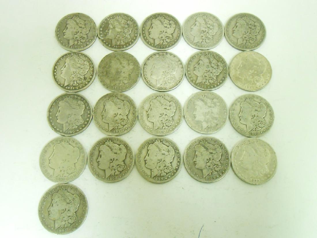(21) 90% SILVER MORGAN DOLLARS (1 of 2)