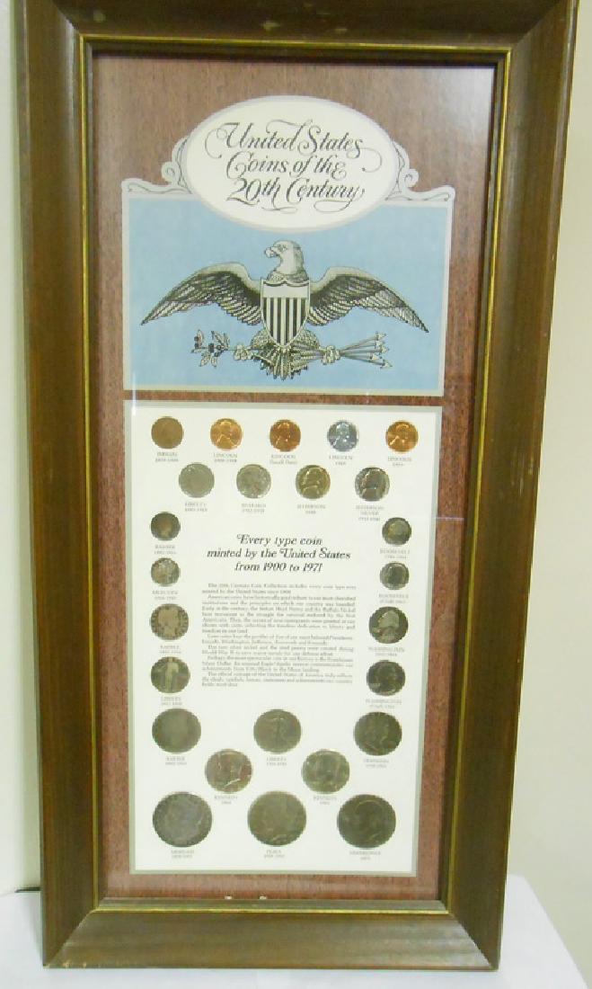 FRAMED UNITED STATES COINS OF THE 20TH CENTURY (1 of 1)