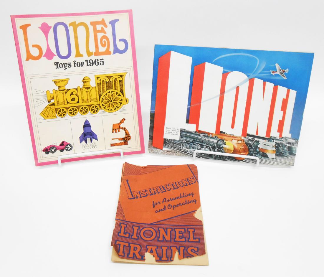 (5) Lionel Train & Toy Catalogs
