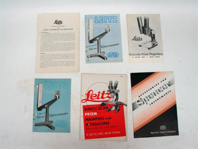 Selection Of Spencer & Leitz Microscope Catalogs