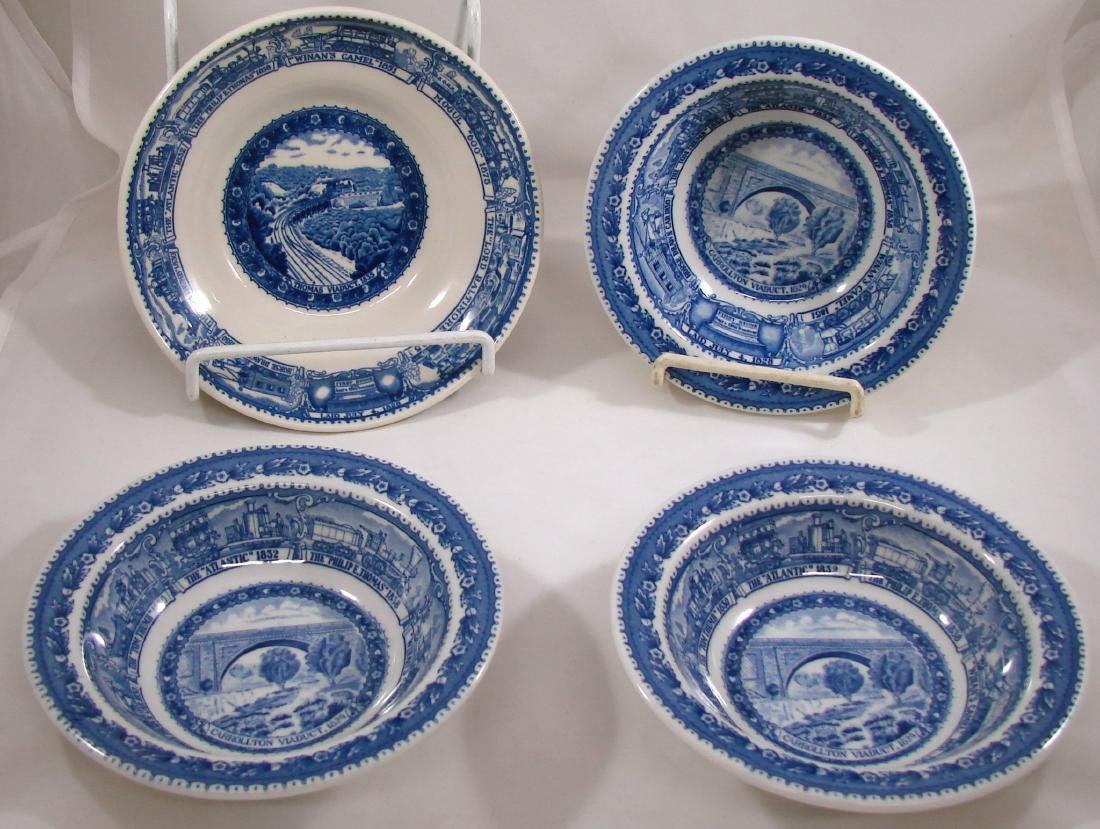 (4) PCS. B&O SHENANGO CEREAL BOWLS & COMPOTE: Dia.-6 1/4" - 6 3/4", NM-M