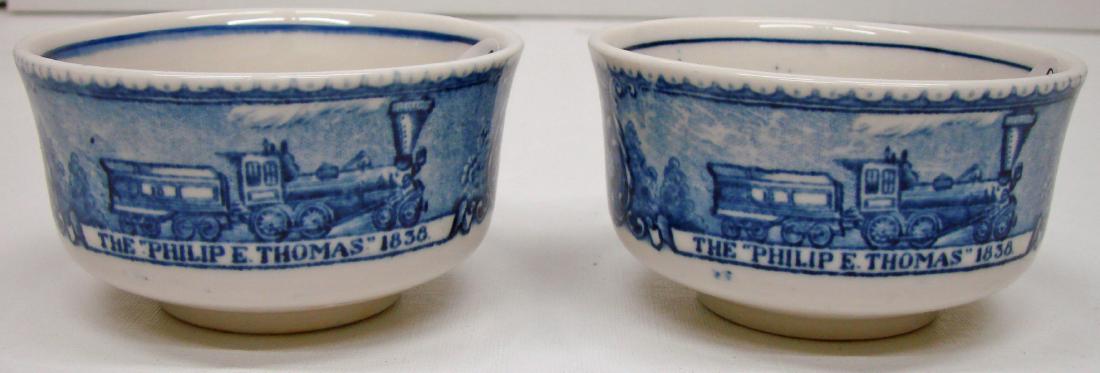 (2) B&O SCAMMELL'S LAMBERTON CENTENARY BOUILLON CUPS: Dia.-3 3/4", EX-NM