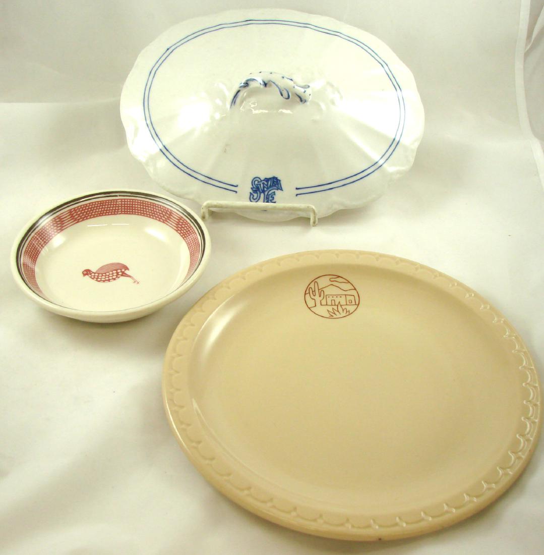 (3) PCS. RAILROAD CHINA - AT TOP SANTA FE (1 of 5)