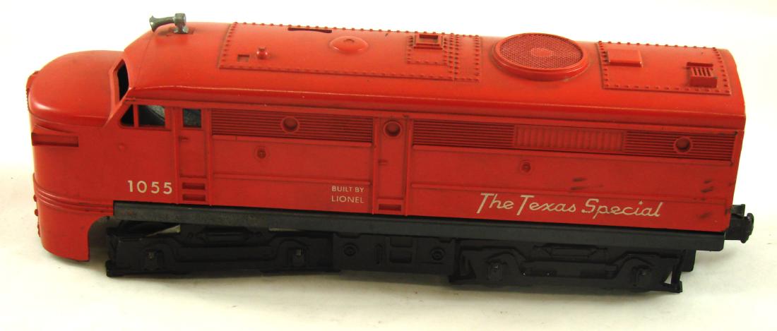 LIONEL 1055 TEXAS SPECIAL ALCO A UNIT: L-12", G-VG