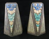 D'ARGYL FRENCH ART DECO FAIENCE POTTERY VASES