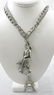 (6) COSTUME SILVERTONE NECKLACES - 3