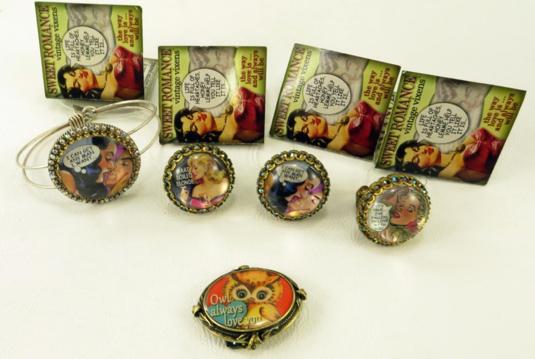(5) PCS SWEET ROMANCE VINTAGE INSPIRED GRAPHIC JEWELRY (1 of 11)