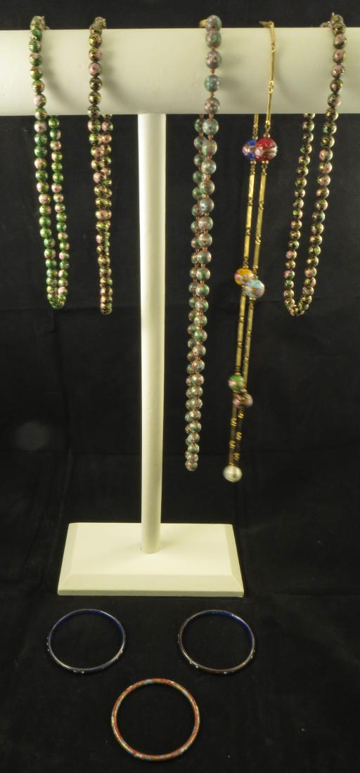 LOT OF CLOISONNE, and ENAMEL JEWELRY (1 of 13)