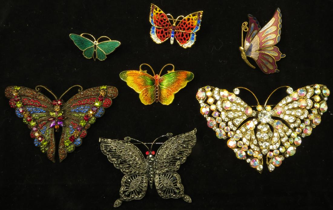 (7) COSTUME BUTTERFLY PINS (1 of 12)